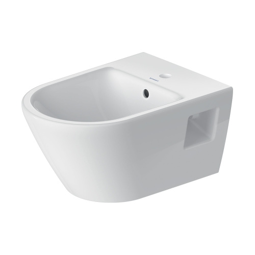 Immagine di Duravit D-NEO bidet sospeso monoforo, con troppopieno, con bordo per rubinetteria, colore bianco 2295150000