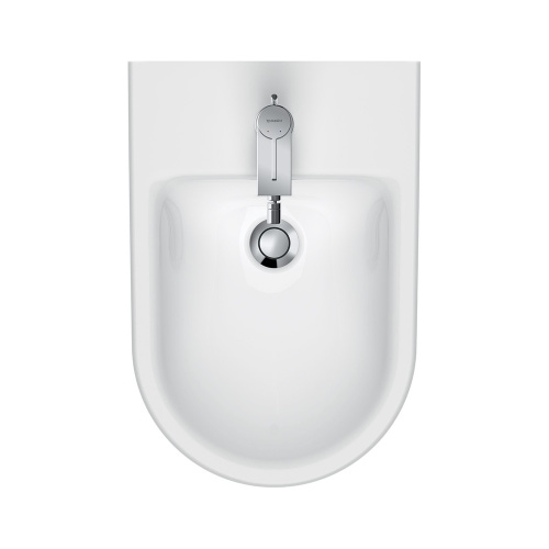 Immagine di Duravit D-NEO bidet sospeso monoforo, con troppopieno, con bordo per rubinetteria, colore bianco 2295150000