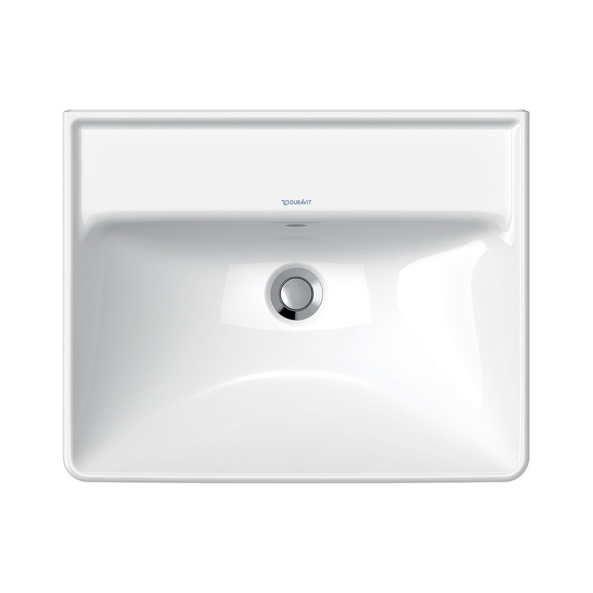 Immagine di Duravit D-NEO lavabo 55 cm, con troppopieno, lato inferiore smaltato, colore bianco 2366550060