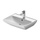 Duravit D-NEO lavabo 60 cm monoforo, con troppopieno, con bordo per rubinetteria, lato inferiore smaltato, Wondergliss, colore bianco 23666000001