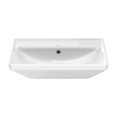 Immagine di Duravit D-NEO lavabo 60 cm, con troppopieno, lato inferiore smaltato, colore bianco 2366600060