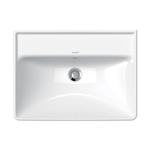 Immagine di Duravit D-NEO lavabo 60 cm, con troppopieno, lato inferiore smaltato, colore bianco 2366600060