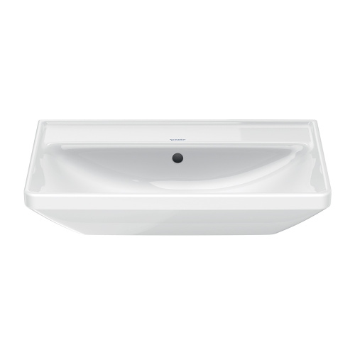 Immagine di Duravit D-NEO lavabo 65 cm, con troppopieno, lato inferiore smaltato, Wondergliss, colore bianco 23666500601