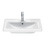 Immagine di Duravit D-NEO lavabo consolle 65 cm monoforo, con troppopieno, con bordo per rubinetteria, lato inferiore smaltato, Wondergliss, colore bianco 23676500001