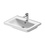 Immagine di Duravit D-NEO lavabo consolle 65 cm monoforo, con troppopieno, con bordo per rubinetteria, lato inferiore smaltato, Wondergliss, colore bianco 23676500001