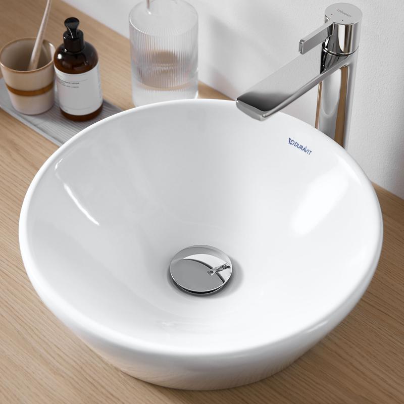Immagine di Duravit D-NEO bacinella da appoggio soprapiano 40 cm, senza troppopieno, colore bianco 2371400070
