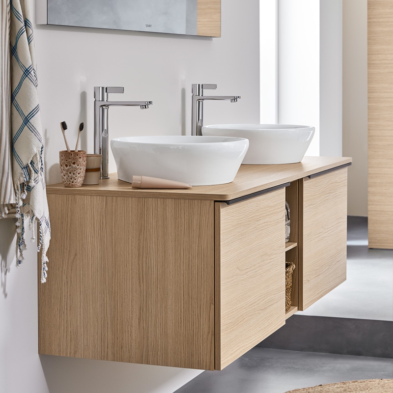 Immagine di Duravit D-NEO bacinella da appoggio soprapiano 40 cm, senza troppopieno, colore bianco 2371400070