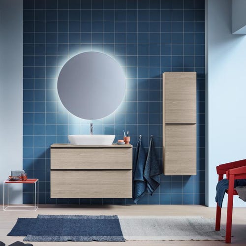 Immagine di Duravit D-NEO bacinella da appoggio soprapiano 60 cm, senza troppopieno, colore bianco 2372600070