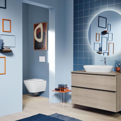 Immagine di Duravit D-NEO vaso sospeso Rimless® senza brida, senza sedile, a cacciata, UWL classe 1, colore bianco 2577090000
