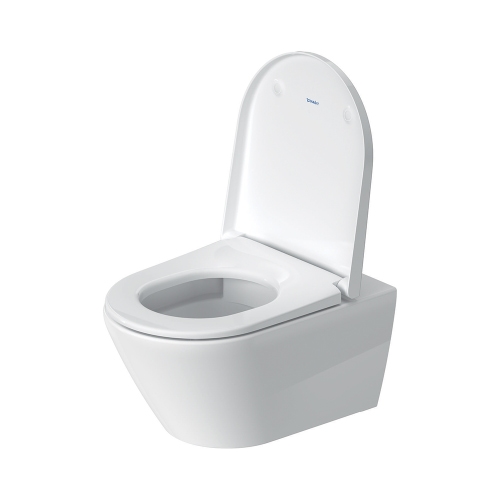 Immagine di Duravit D-NEO vaso sospeso Rimless® senza brida, senza sedile, a cacciata, UWL classe 1, colore bianco 2577090000