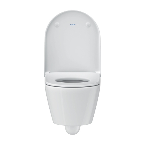 Immagine di Duravit D-NEO vaso sospeso Rimless® senza brida, senza sedile, a cacciata, UWL classe 1, colore bianco 2577090000