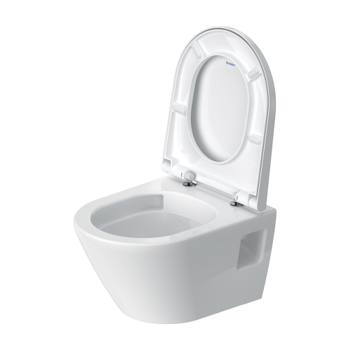 Immagine di Duravit D-NEO vaso sospeso Compact Rimless® senza brida, senza sedile, a cacciata, UWL classe 1, 4,5 l, colore bianco 2587090000