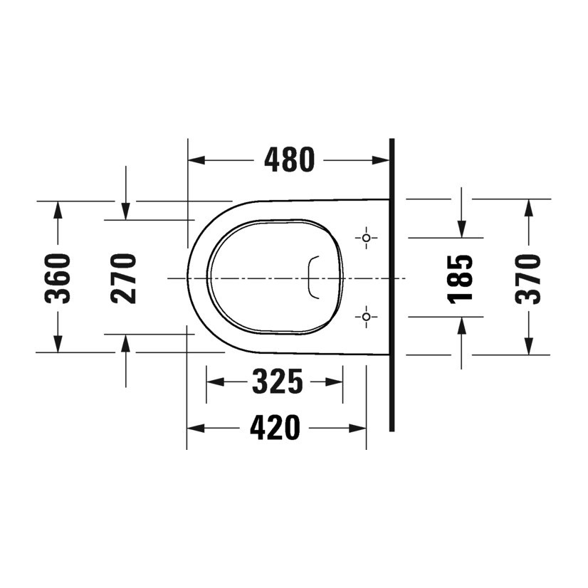 Duravit D Neo Vaso Sospeso Compact Rimless Senza Brida Senza Sedile A Cacciata