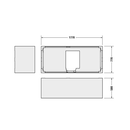 Immagine di Duravit Struttura in polistirene per vasca D-Neo (art. 700476) 792432000000000