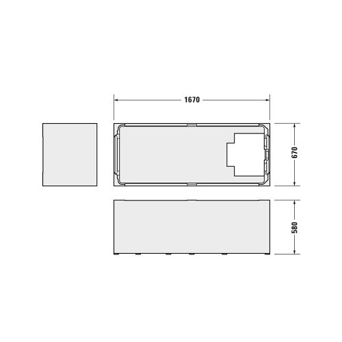 Immagine di Duravit Struttura in polistirene per vasca D-Neo (art. 700478) 792429000000000