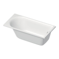 Immagine di Duravit D-NEO vasca rettangolare da incasso L.150 P.75 cm, con uno schienale inclinato, colore bianco finitura lucido 700471000000000