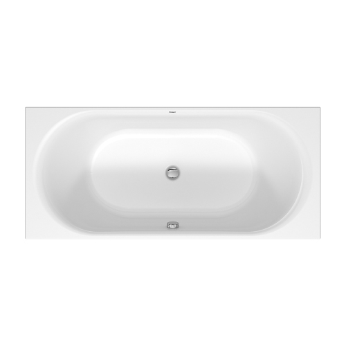 Immagine di Duravit D-NEO vasca rettangolare da incasso L.180 P.80 cm, con due schienali inclinati, colore bianco 700476000000000