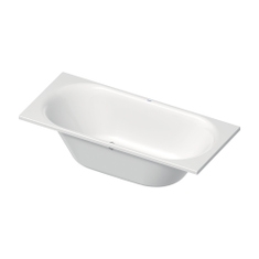 Immagine di Duravit D-NEO vasca rettangolare da incasso L.180 P.80 cm, con due schienali inclinati, colore bianco 700476000000000