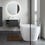 Immagine di Duravit D-NEO vasca freestanding L.160 P.75 cm, con due schienali inclinati, con colonna di scarico speciale, senza troppopieno, colore bianco 700486000000000