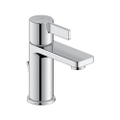 Immagine di Duravit D-NEO miscelatore monocomando H.15.1 cm, per lavabo S, con salterello, con tecnologia Freshstart , finitura cromo DE1011001010