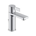 Immagine di Duravit D-NEO miscelatore monocomando H.16.5 cm, per lavabo M, con salterello, finitura cromo DE1020001010