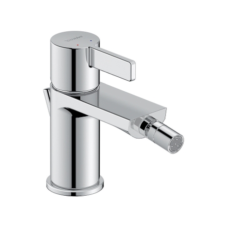 Immagine di Duravit D-NEO miscelatore monocomando H. 13.5 cm, per bidet, con salterello, finitura cromo DE2400001010