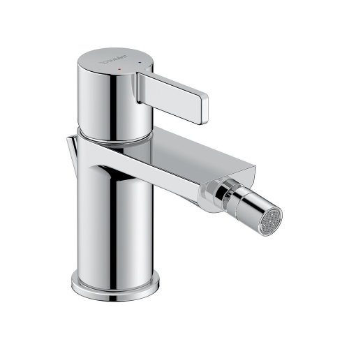 Immagine di Duravit D-NEO miscelatore monocomando H. 13.5 cm, per bidet, con salterello, finitura cromo DE2400001010