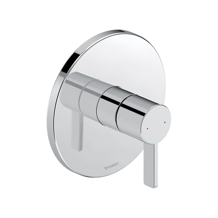 Immagine di Duravit D-NEO miscelatore monocomando doccia a incasso, corpo incasso non incluso, senza deviatore, finitura cromo DE4210010010