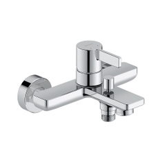 Immagine di Duravit D-NEO miscelatore monocomando esterno, per vasca, deviatore con ritorno automatico, finitura cromo DE5230000010