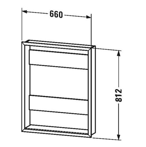 Immagine di Duravit Set per l'incasso degli armadietti a specchio versione "Good" e "Better" LM9875