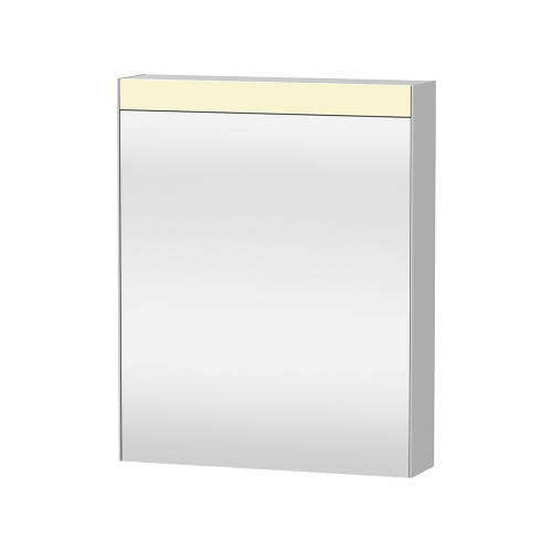 Immagine di Duravit D-NEO armadietto a specchio versione "Good", cerniere a sinistra, 1 anta a specchio, 2 ripiani in vetro, per interruttore a parete LM7820L0000