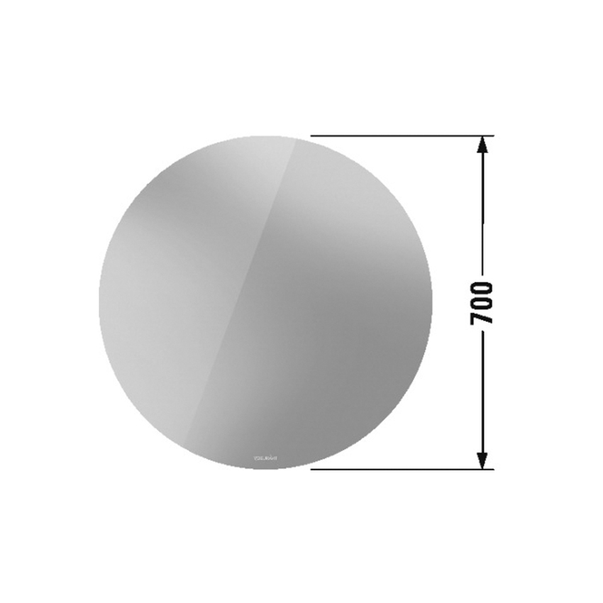 Immagine di Duravit D-NEO specchio Ø 70 cm con illuminazione, versione "Good" LM785100000