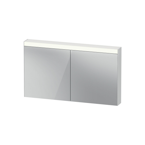 Immagine di Duravit D-NEO armadietto a specchio L.136 cm, 2 ante a specchio, 4 ripiani in vetro, versione "Good" LM785400000