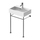 Duravit VERO sostegno metallico L.52.5 cm, regolabile in altezza +50 mm, per lavabo (art. 236860) 0031311000