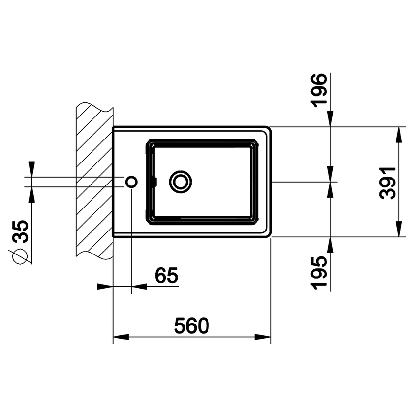 Immagine di Gessi Bidet in ceramica sospeso, con troppopieno, monoforo, colore bianco finitura lucido 46755#518