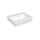 Gessi ELEGANZA lavabo in cristalplant a parete o da appoggio, con troppopieno e 3 fori diaframmati, colore bianco finitura lucido 46811#521