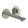 Immagine di Ideal Standard CONNECT AIR miscelatore monocomando lavabo per installazione a parete, bocca di erogazione da 18.5 cm, finitura silver storm A7029GN