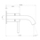 Immagine di Gessi 316 FLESSA miscelatore lavabo a parete P.15.6 cm, senza scarico, finitura steel brushed 54083#239