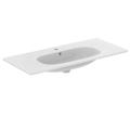 Immagine di Ideal Standard TESI lavabo top L.100 cm monoforo, con troppopieno, colore bianco T350801