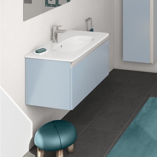 Immagine di Ideal Standard TESI lavabo top L.80 cm monoforo, con troppopieno, colore bianco T350901