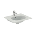 Immagine di Ideal Standard TESI lavabo top L.50 P.45 cm monoforo, con troppopieno, colore bianco T004301
