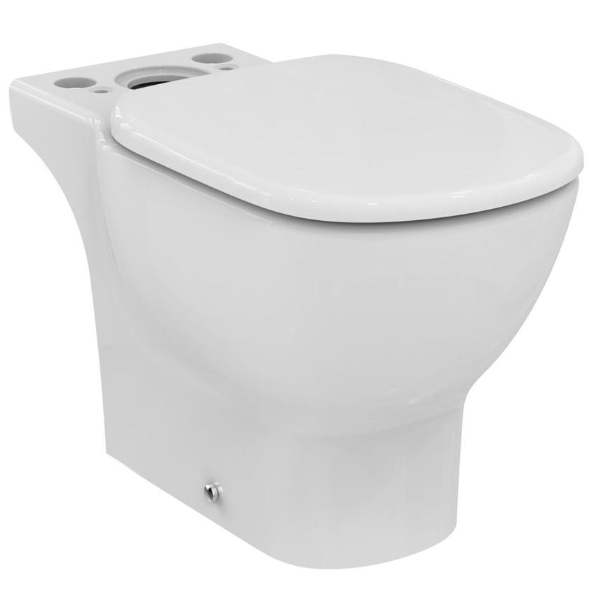 Immagine di Ideal Standard TESI vaso per cassetta AquaBlade® con sedile slim senza chiusura rallentata, colore bianco T009101
