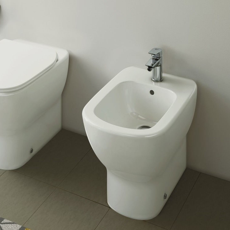 Immagine di Ideal Standard TESI bidet a pavimento filo parete, colore bianco T354001