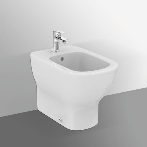 Immagine di Ideal Standard TESI bidet a pavimento filo parete, colore bianco seta finitura opaco T3540V1