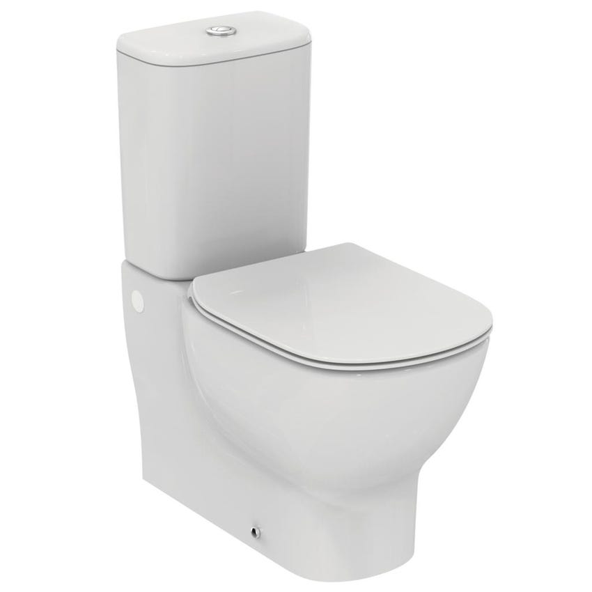 Immagine di Ideal Standard TESI cassetta con batteria double flush, colore bianco seta finitura opaco T3568V1