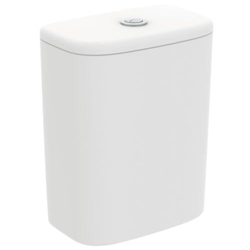 Immagine di Ideal Standard TESI cassetta con batteria double flush, colore bianco seta finitura opaco T3568V1