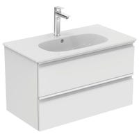 Immagine di Ideal Standard TESI mobile sottolavabo L.80 P.44 cm, con 2 cassetti, colore bianco finitura lucido T0051OV