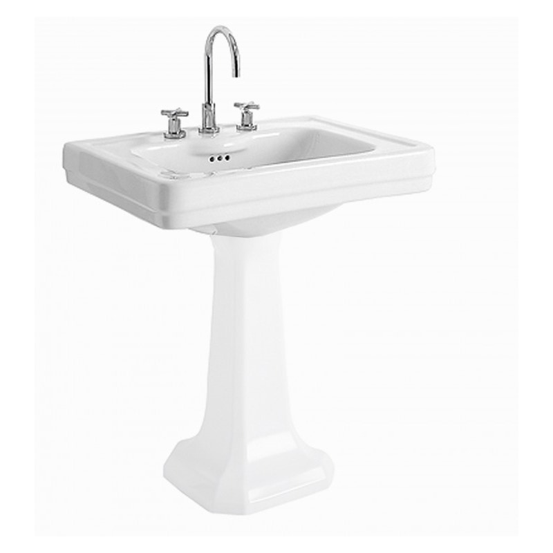 Immagine di Pozzi Ginori Montebianco lavabo 64 monoforo, bianco 07025000