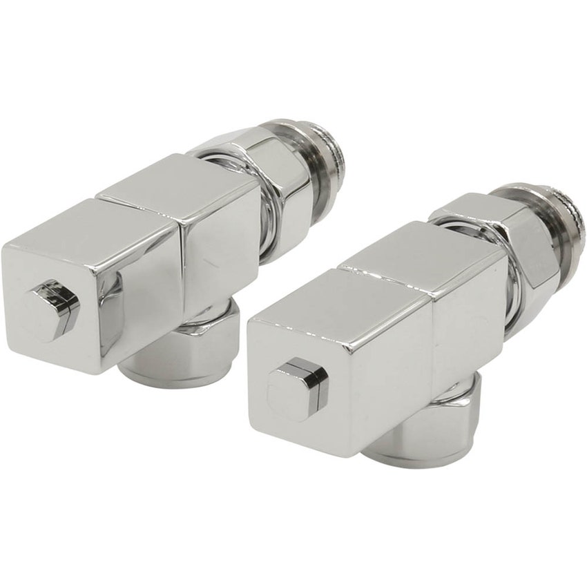Immagine di Irsap Kit valvola manuale detentore a squadro, reverse sezione quadrata, cromo, attacco rame/multistrato 1/2" VALKITQUAD50