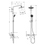 Immagine di Hansgrohe CROMA showerpipe 220 1 jet EcoSmart 9 l/min, con termostatico, finitura cromo 27188000
